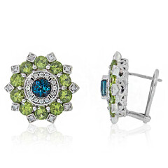 Orecchini in argento con Topazio Blu Londra (Dallas Prince Designs)