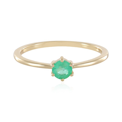 Anello in oro con Smeraldo Colombiano
