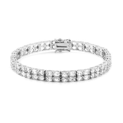 Bracciale in argento con Topazio Bianco