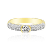 Anello in oro con Diamante IF (D)