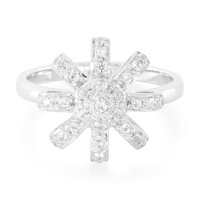 Anello in argento con Topazio Bianco