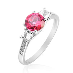 Anello in argento con Topazio Rosa