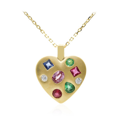 Collana in oro con Zaffiro Rosa (Adela Gold)