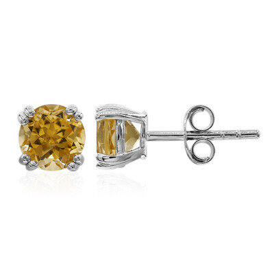 Orecchini in argento con Citrino