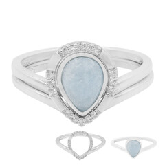 Anello in argento con Giada