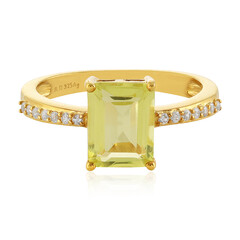 Anello in argento con Quarzo Limone