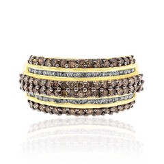 Anello in oro con Diamante Cioccolato SI2 (CIRARI)