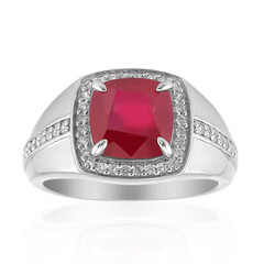 Anello in argento con Rubino del Madagascar