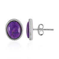 Orecchini in argento con Turchese Kingman Mohave Porpora