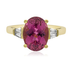 Anello in oro con Tormalina Neon del Congo (CIRARI)