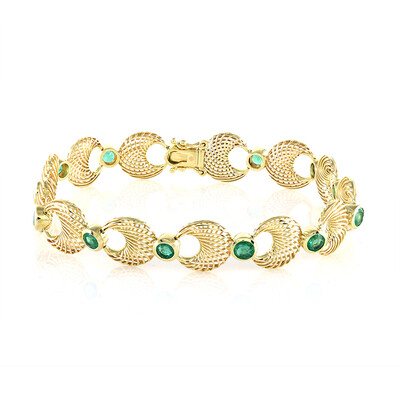 Bracciale in oro con Smeraldo Zambia (Ornaments by de Melo)