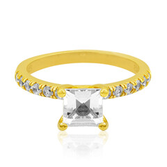 Anello in argento con Topazio Bianco