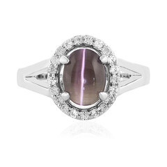 Anello in argento con Sillimanite Occhio di Gatto