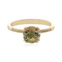 Anello in oro con Pietra del Sole dell'Oregon