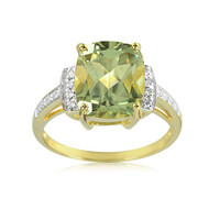 Anello placcato in oro con Zultanite