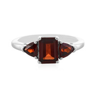 Anello in argento con Granato Mozambico