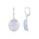 Orecchini in argento con Calcedonio Blu (MONOSONO COLLECTION)