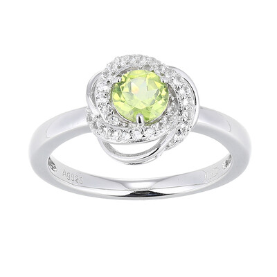 Anello in argento con Peridoto