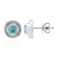 Orecchini in argento con Apatite Blu (Pallanova)