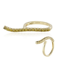 Anello in oro con Diamante Giallo I2 (de Melo)