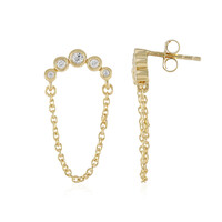 Orecchini in argento con Topazio Bianco