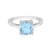 Anello in argento con Topazio Blu Cielo
