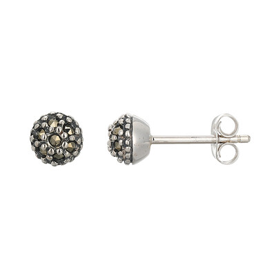 Orecchini in argento con Marcassite