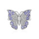 Anello in argento con Tanzanite