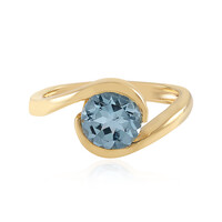 Anello in argento con Topazio Blu Cielo