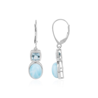 Orecchini in oro con Larimar (KM by Juwelo)