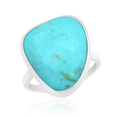 Anello in argento con Turchese Kingman (Anne Bever)