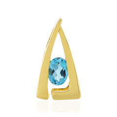 Ciondolo in argento con Topazio Blu Svizzero