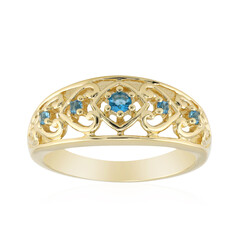 Anello in oro con Haüyne
