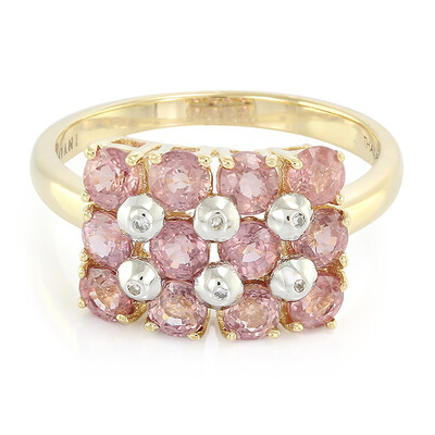 Anello in oro con Zaffiro Padparadscha (non riscaldato) (AMAYANI)