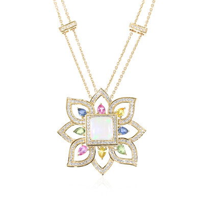 Collana in oro con Opale di Welo AAA (de Melo)