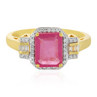 Anello in argento con Zaffiro Rosa del Madagascar
