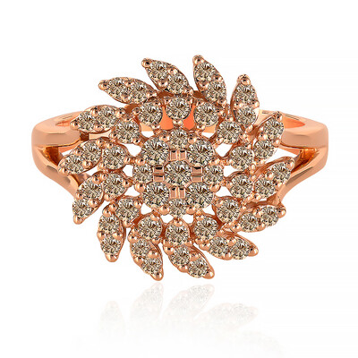 Anello in oro con Diamante Rose de France SI1 di Argyle (Annette)
