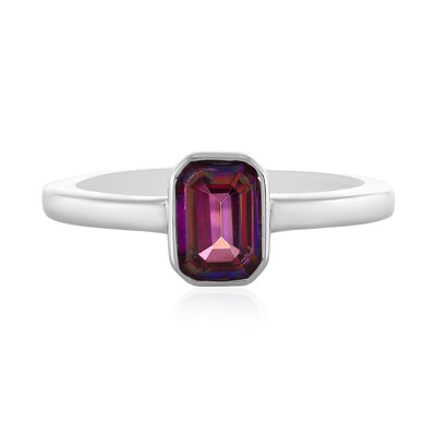 Anello in argento con Topazio Mistico Porpora