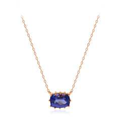 Collana in oro con Tanzanite AAA
