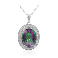 Collana in argento con Quarzo Mistico