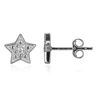 Orecchini in argento con Topazio Bianco