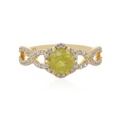 Anello in oro con Sfene