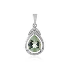 Ciondolo in argento con Ametista Verde