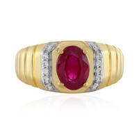 Anello in argento con Rubino del Madagascar