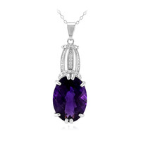 Collana in argento con Ametista Zambiana