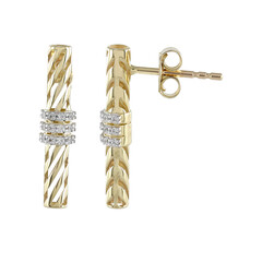 Orecchini in oro con Zircone (Ornaments by de Melo)