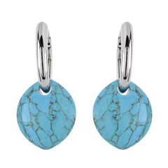 Orecchini in argento con Turchese