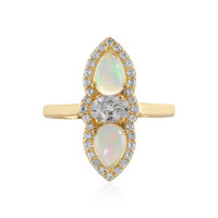 Anello in oro con Opale di Welo (Adela Gold)