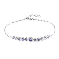 Bracciale in argento con Tanzanite