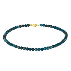 Collana in argento con Apatite Blu Neon